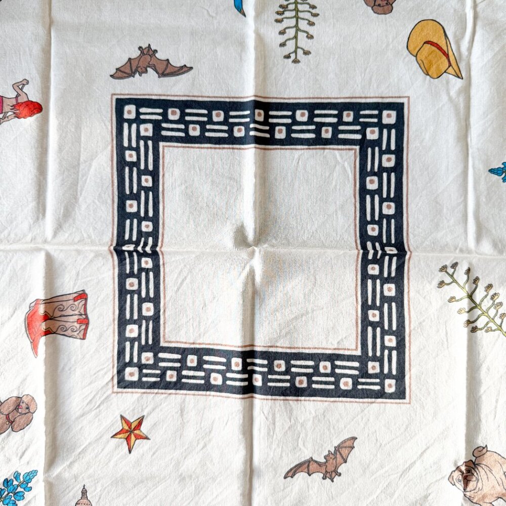 Dog Custom print by Mishka Westell Austin Texas birthday 45 years ByGeorge Scarf - Picture 3 of 9